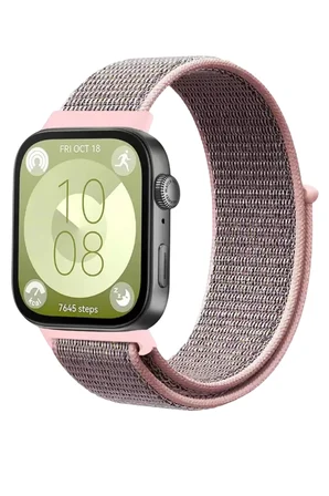 Sh Newface Huawei Fit 4 Hasırlı Cırtcırtlı Kordon - Pembe Najmaddin