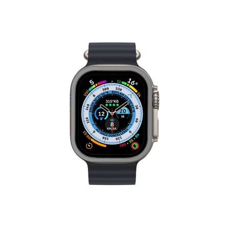 Bez Watch Ultra 49mm Alüminyum Kasa Cam Ekran Koruyucu - Gri Najmaddin