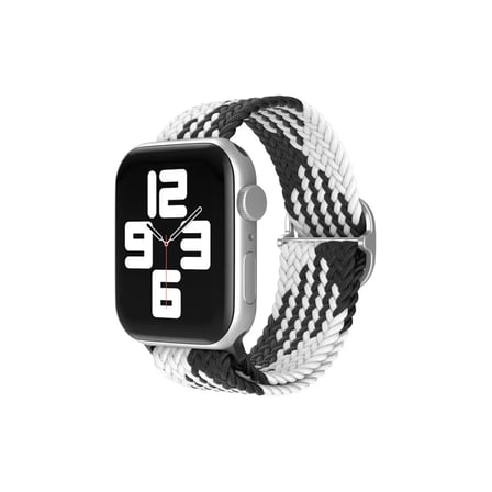 Mark Newface Apple Watch 38mm Star Kordon - Siyah-Beyaz Najmaddin