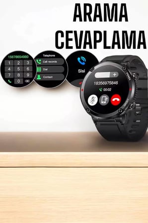 Hepsi Akıllı Saat Yeni Nesil Bluetooth Bağlantılı Uyku ve Sağlık Takibi NFC ve GPS Najmaddin