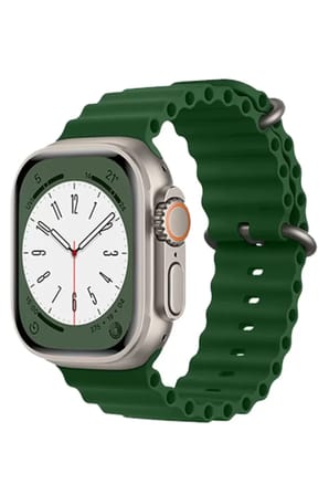 Sh Newface Apple Watch 38mm Ocean Kordon - Koyu Yeşil Najmaddin