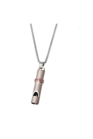 Tedar Deprem Düdüğü Çelik Kolye Najmaddin