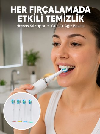 Karg Günlük Ağız Bakımı İçin Nazik Ve Etkili Yedek Başlık Seti Yeni Nesil Najmaddin