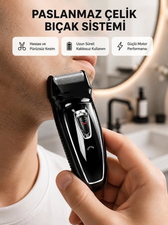 Karg Uzun Pil Ömürlü Şarjlı Tıraş Makinesi – Hızlı Şarj, Ergonomik Tasarım, Çok Yönlü Kullanım Najmaddin