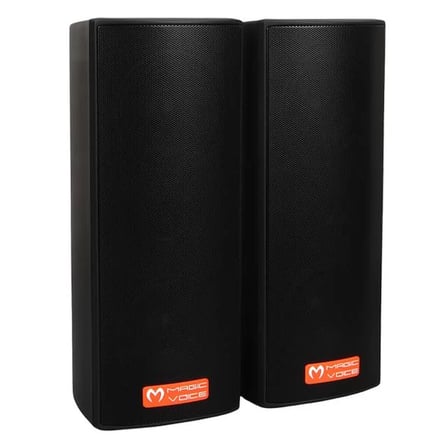 Sh Magicvoice Mv-26 2x7.5 Cm 50 Watt Komütatörlü Hat Trafolu Siyah Sütun Hoparlör (2'li Takım) Najmaddin