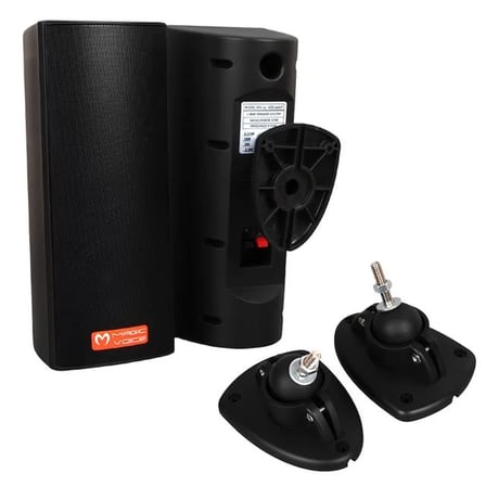 Sh Magicvoice Mv-26 2x7.5 Cm 50 Watt Komütatörlü Hat Trafolu Siyah Sütun Hoparlör (2'li Takım) Najmaddin