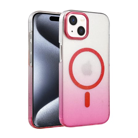Bez iPhone 14 Glossy Magsafe Kapak - Pembe Najmaddin