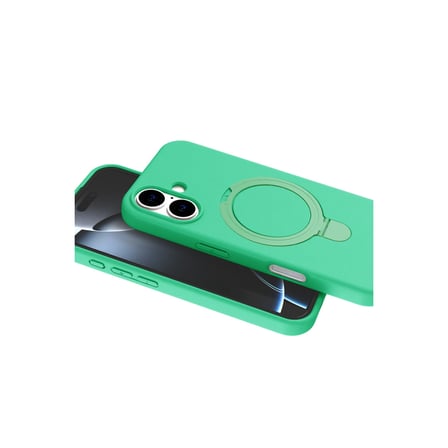 Bez iPhone 16 Regal Magsafe Standlı Kapak - Yeşil Najmaddin
