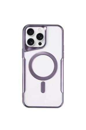 Sh Newface Apple İphone 15 Pro Kılıf Boyi Magsafe Silikon Kapak - Derin Mor Najmaddin