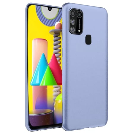 Mey Mey İthalat  Samsung Galaxy M31 Kılıf Nano içi Kadife Silikon - Lila Najmaddin