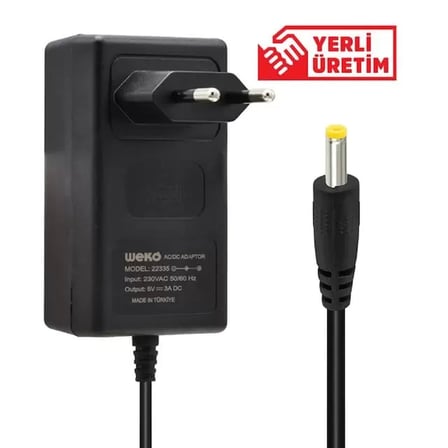 Sh Weko 5 Volt - 3 Amper 2.5*0.7 Uçlu Priz Tipi Adaptör Najmaddin