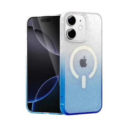 Sh Apple İphone 11 Pummel Shiny Magsafe Kapak - Mavi Najmaddin