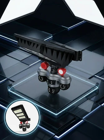 Karg Solar Panelli 3 Lens Dış Mekan Güvenlik Kamerası Hareket Algılamalı Led Aydınlatmalı Najmaddin