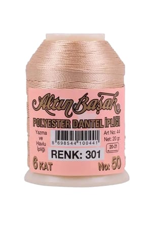 Tedar Altınbaşak Oya ve Dantel İpi 20 gr - Royaleks - No: 301 Najmaddin