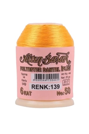 Tedar 3 Adet Altınbaşak Oya ve Dantel İpi 20 gr - Royaleks - No: 139 - 019 - 874 Najmaddin