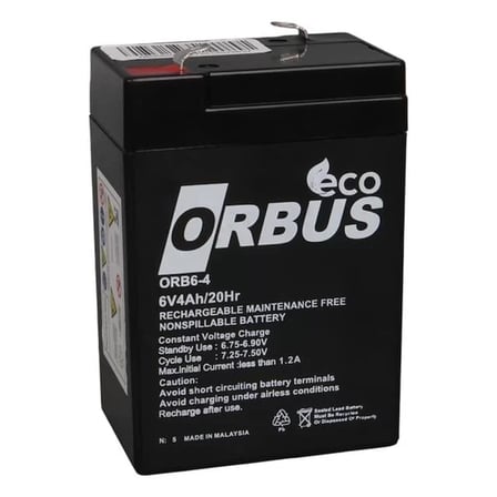 Sh Energy Mustang 6 Volt 4 Amper Kuru Işıldak Aküsü (70x48x101 Mm) Najmaddin