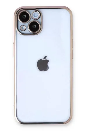 Sh Newface Apple İphone 14 Kılıf Razer Lensli Silikon - Gold Najmaddin
