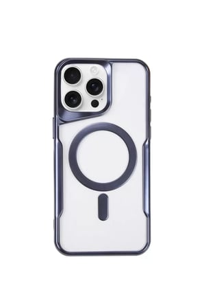 Sh Newface Apple İphone 15 Pro Kılıf Boyi Magsafe Silikon Kapak - Lacivert Najmaddin