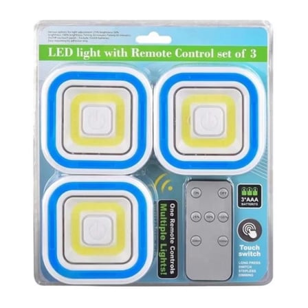 Sh Powermaster Pm-6936 Cob Ledli Pilli Uzaktan Kumandalı Üçlü Lamba Najmaddin