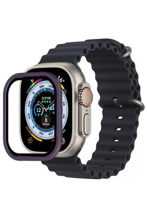 Sh Newface Apple Watch Ultra 49mm Alüminyum Kasa Cam Ekran Koruyucu - Mor Najmaddin