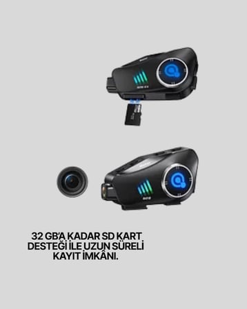 Karg Q28 Bluetooth Kask Kulaklık 1080p Kamera – Su Geçirmez Motosiklet Interkom Yeni Nesil Najmaddin