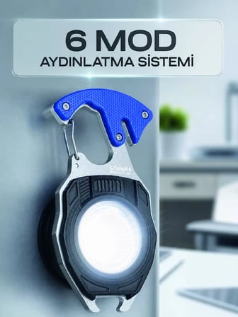 Hepsi Çok Fonksiyonlu Acil Durum El Feneri Elektronik Çakmak Tornavida ve Düdük Özellikli Najmaddin