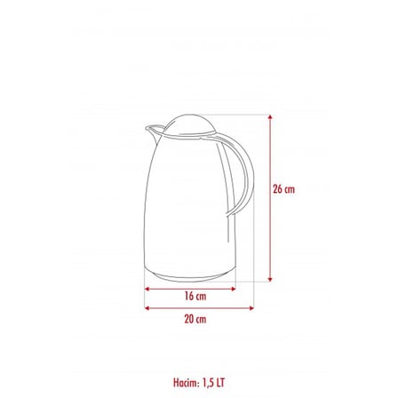 Bez 1.5 LT Isı Yalıtımlı Çay Ve Soğuk Su Termosu Şeffaf (12 Saat Sıcak Tutar& İçi Camdır) Najmaddin
