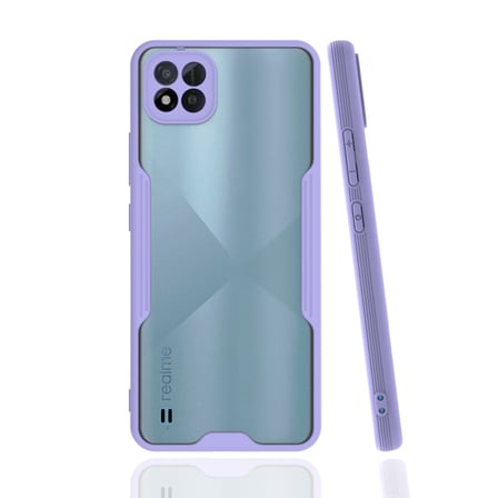 Bez Realme C11 2021 Kılıf Platin Silikon - Lila Najmaddin