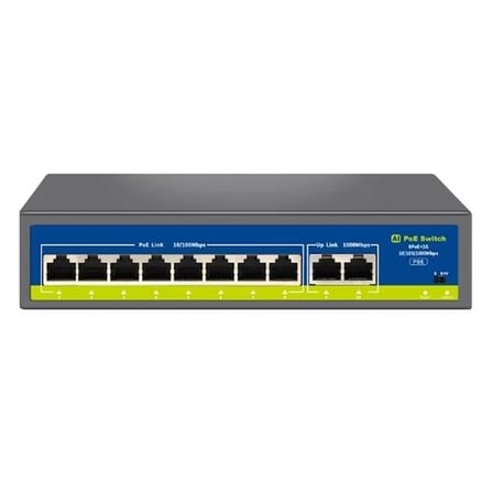 Sh Novacom Nvc-hıf0820gbl-c 8+2 Port Gigabit Uplink Poe Switch (250m Extend Modlu) Najmaddin