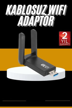 Mey Mey İthalat Mbps Wifi Alıcı Kablosuz Wifi Adaptörü Çift Band Çift Antenli Yeni Nesil Najmaddin