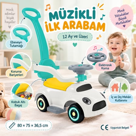 Ticaret 2636 RIDE ON PUSH CAR Najmaddin