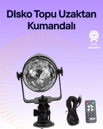 Mey Mey İthalat Taşınabilir ve Dayanıklı Plastik Kristal LED Disko Işığı Najmaddin