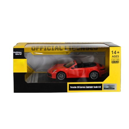 Ticaret 1/31 Porsche 911 Carrera Cabriolet Model Araba Najmaddin