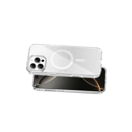 MEPA Najmaddin Onegif  İphone 16 Pro Max Sora Simli Magsafe Kapak - Beyaz Najmaddin
