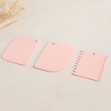 Tedar Plastik Hamur Kesici ve Kazıyıcı 3'lü Set Najmaddin