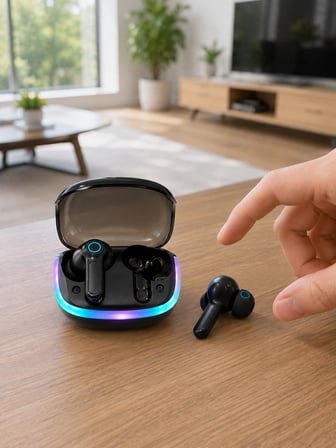 Mey Mey İthalat WS Bluetooth Kulaklık Quad ENC HD Voice 500mAh Şarj Kutulu Kablosuz Kulaklık Najmaddin