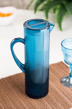 Bez Arkilik Barok 1,5 Lt Aquamarin Sürahi (Buzdolabı Kapak Rafına Sığar) Najmaddin