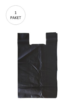 Tedar Siyah Hışır Atlet Poşet Mini Boy 22x31 cm 1 Paket Takriben 500 Adet Najmaddin