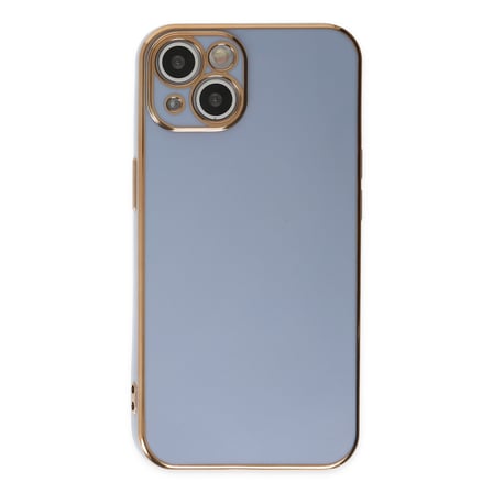 Bez iPhone 14 Kılıf Volet Silikon - Mavi Najmaddin