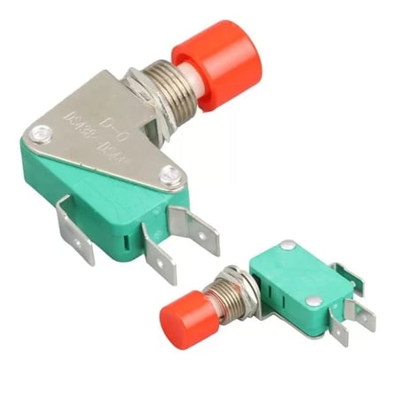 Sh Ic-176e / Ds-438 Micro Switch  Kırmızı Butonlu Ø12mm Najmaddin