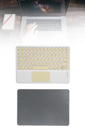 Karg Touchpad Tüm Cihazlara Uyumlu Bluetooth Klavye Touchpad Slim Kablosuz Wifi Q Klavye Najmaddin