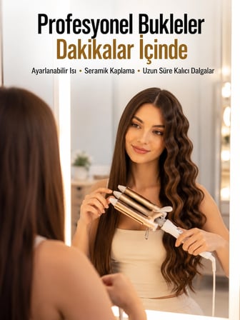 Mey Mey İthalat Ayarlanabilir Isı Ayarıyla Profesyonel Bukle Maşası – Hızlı ve Nazik Şekillendirme Najmaddin