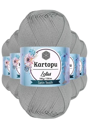 Tedar 5 Adet Lotus Bikini Büstiyer Bluz Örgü İpi  K941 Açık Gri Najmaddin