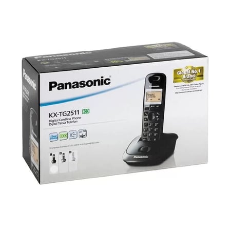 Sh Panasonic Kx-tg2511 Siyah Dect Telsiz Telefon Najmaddin