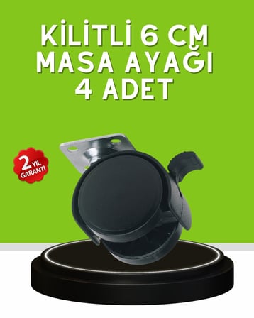 Hepsi Sehpa ve Restoran Arabası İçin Kilitli Ayak 4’lü Najmaddin