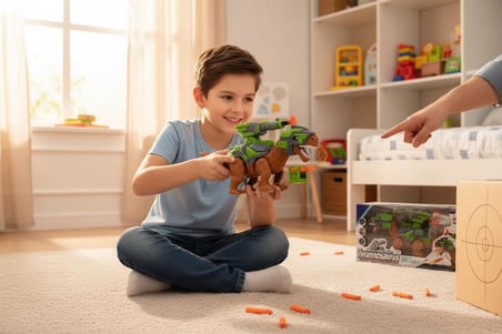 Ticaret 272-007ABC YÜRÜYEN OK ATAN IŞIKLI SESLİ OYUNCAK ROBOT Najmaddin