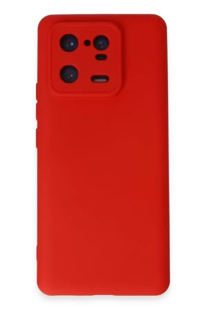 Sh Newface Xiaomi Mi 13 Pro Kılıf Nano İçi Kadife Silikon - Kırmızı Najmaddin