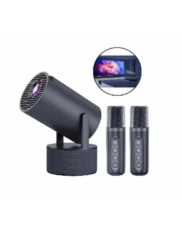 Hepsi Akıllı Projeksiyon Cihazı Karaoke Mikrofonlu 1080P Android Yeni Nesil Najmaddin
