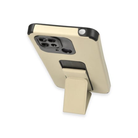 Bez Redmi 10C Kılıf Mega Standlı Silikon - Gold Najmaddin