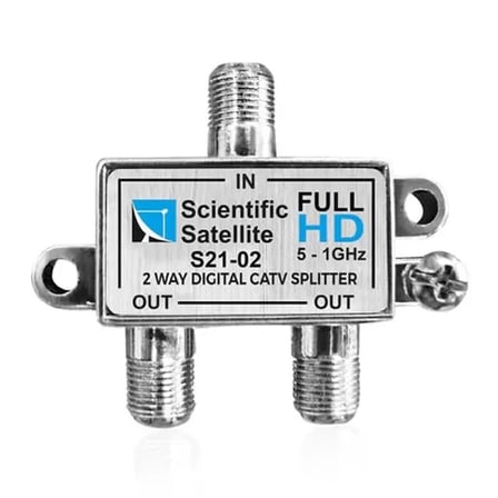 Sh Mag S21-02 1/2 Yollu Kablo Tv Sinyal Ayırıcı Splitter - 5-1000 Mhz Frekans Bölücü Çoklayıcı Najmaddin